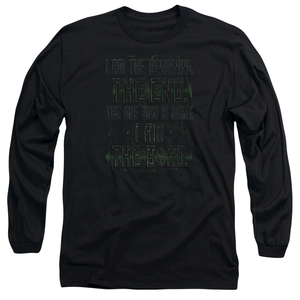 Star Trek Iborg Mens Long Sleeve Shirt Black Officially Licensed