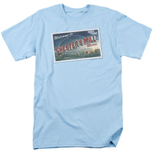 Load image into Gallery viewer, Under The Dome Postcard Mens T Shirt Light Blue