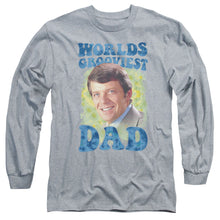 Load image into Gallery viewer, Brady Bunch Worlds Grooviest Mens Long Sleeve Shirt Athletic Heather Officially Licensed