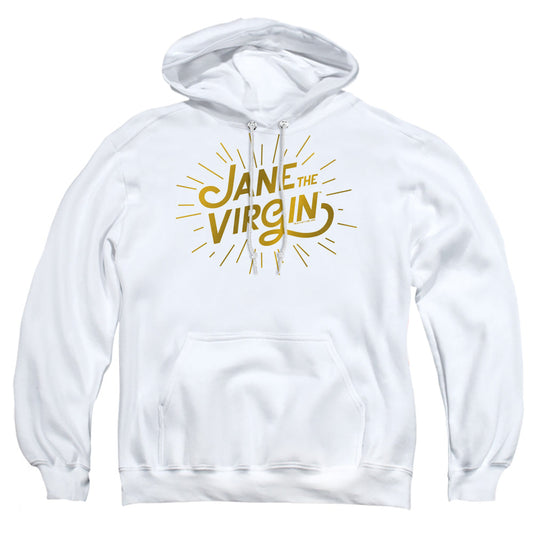 Jane The Virgin Golden Logo Mens Hoodie White