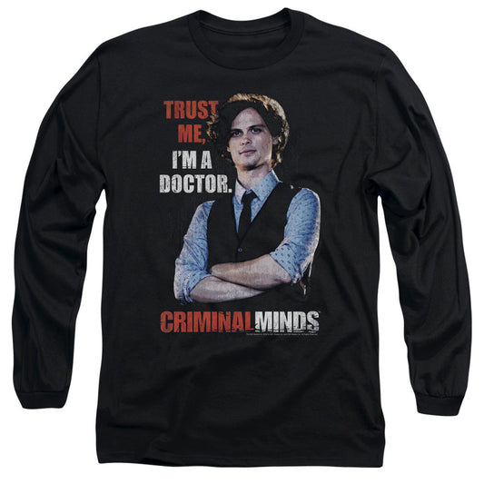 Criminal Minds Trust Me Mens Long Sleeve Shirt Black Officially Licensed