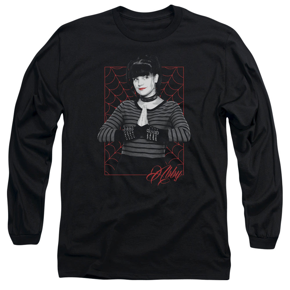 Ncis Abby Webs Mens Long Sleeve Shirt Black