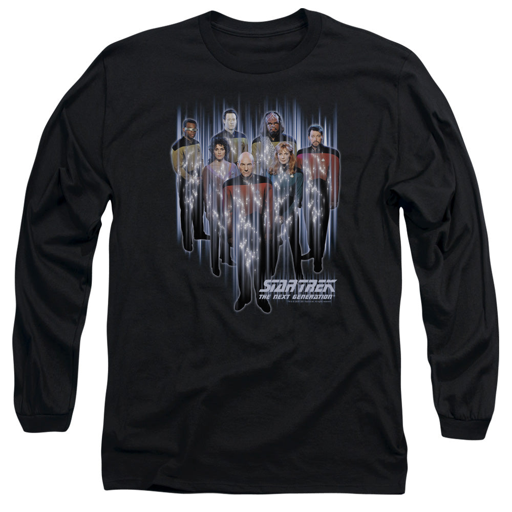 Star Trek Beam Us Up Mens Long Sleeve Shirt Black Officially Licensed