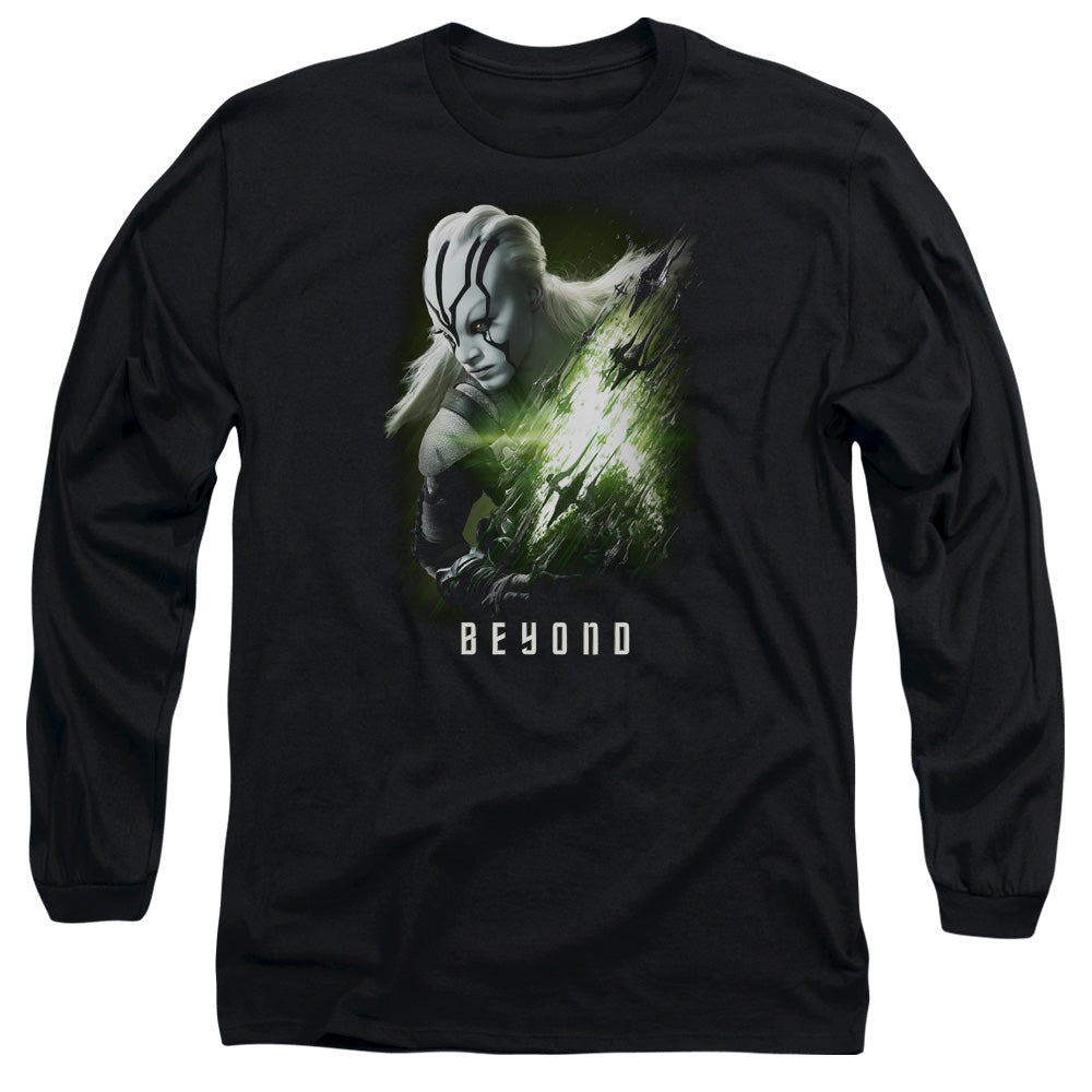 Star Trek Beyond Jaylah Poster Mens Long Sleeve Shirt Black Officially Licensed