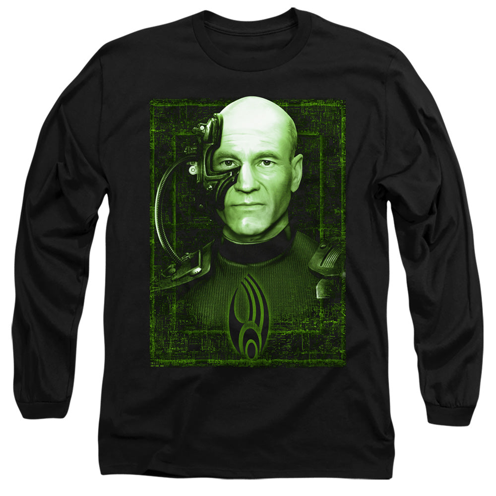 Star Trek Locutus Of Borg Mens Long Sleeve Shirt Black Officially Licensed