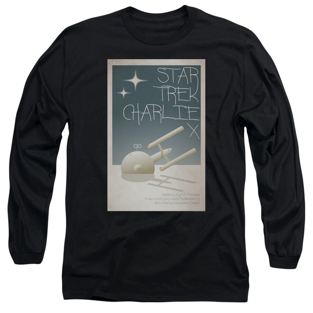 Star Trek Tos Episode 2 Mens Long Sleeve Shirt Black Officially Licensed