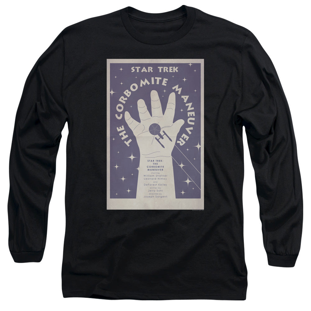 Star Trek Tos Episode 10 Mens Long Sleeve Shirt Black Officially Licensed