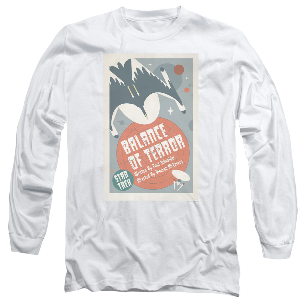 Star Trek Tos Episode 14 Mens Long Sleeve Shirt White Officially Licensed