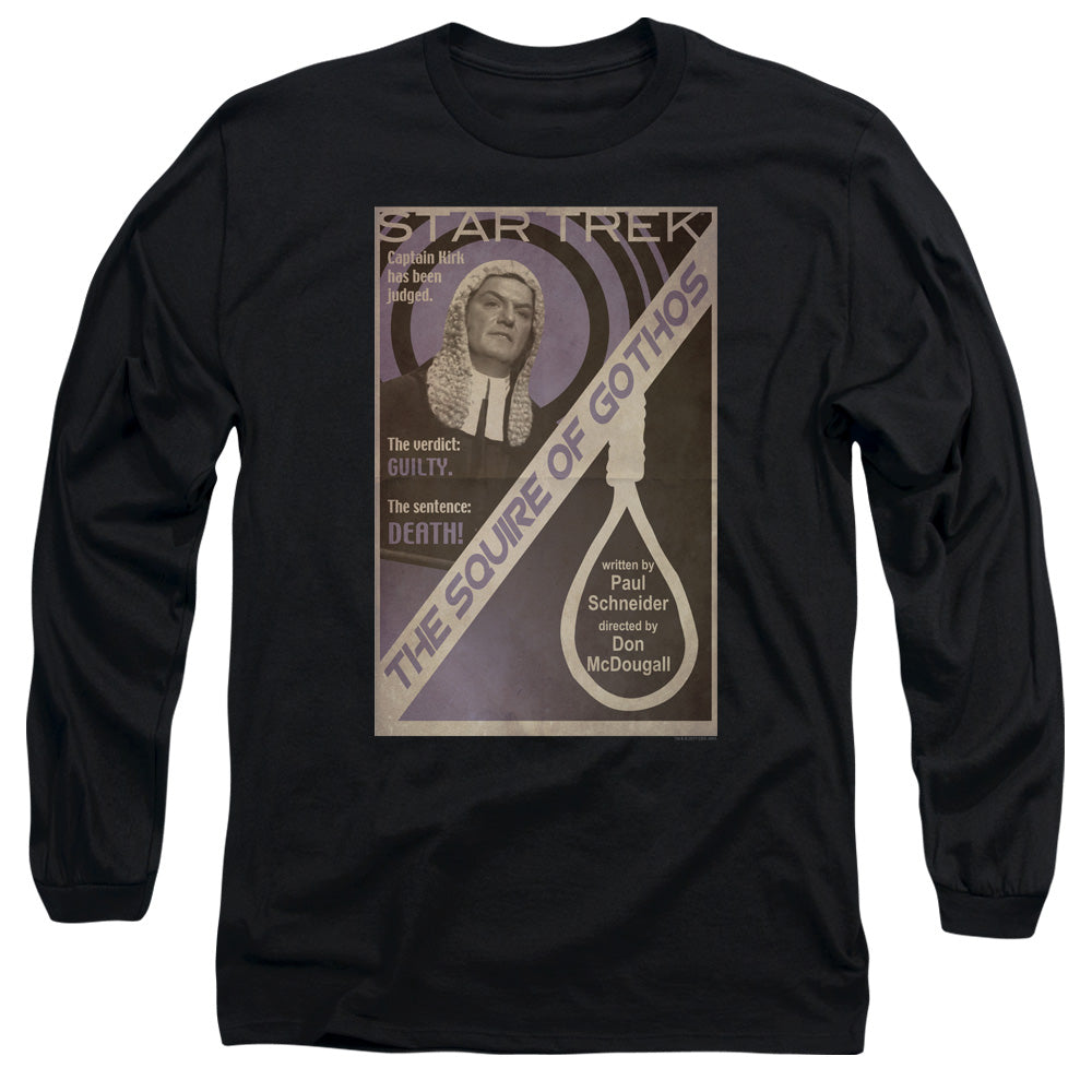 Star Trek Tos Episode 17 Mens Long Sleeve Shirt Black Officially Licensed