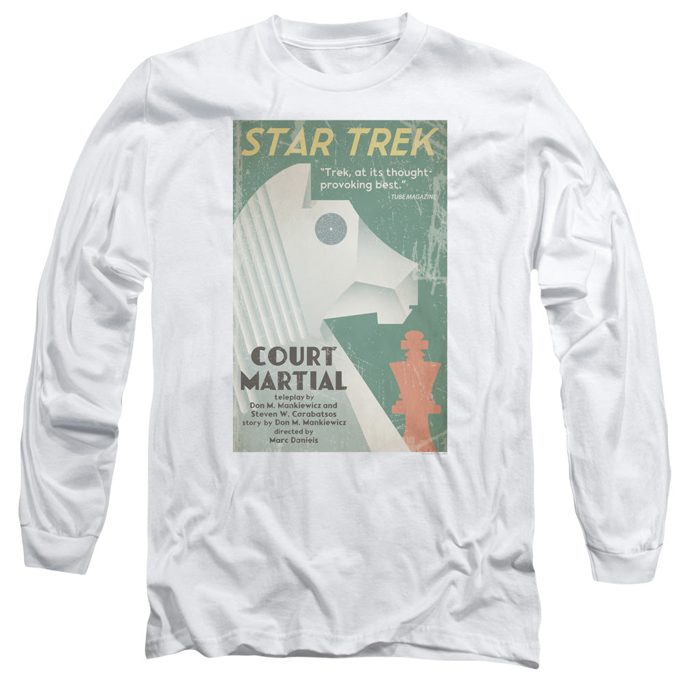 Star Trek Tos Episode 20 Mens Long Sleeve Shirt White Officially Licensed