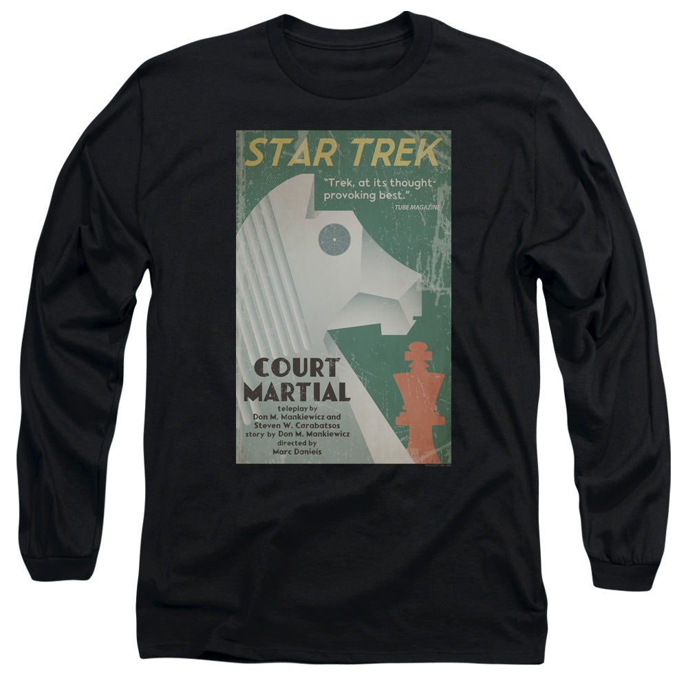 Star Trek Tos Episode 20 Mens Long Sleeve Shirt Black Officially Licensed