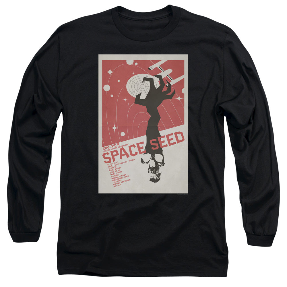 Star Trek Tos Episode 22 Mens Long Sleeve Shirt Black Officially Licensed