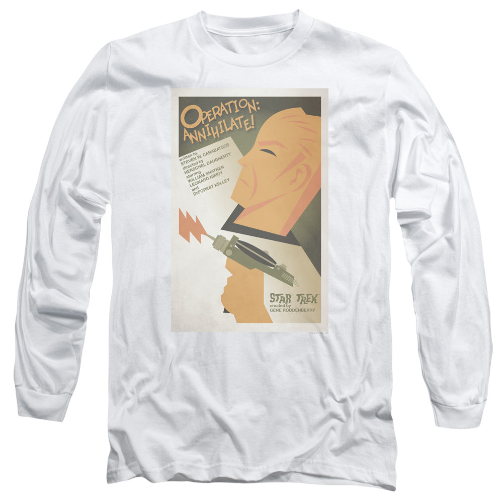 Star Trek Tos Episode 29 Mens Long Sleeve Shirt White Officially Licensed
