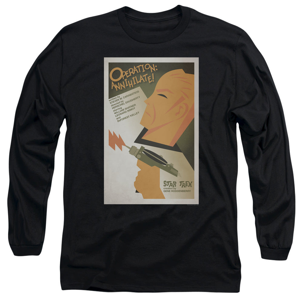Star Trek Tos Episode 29 Mens Long Sleeve Shirt Black Officially Licensed