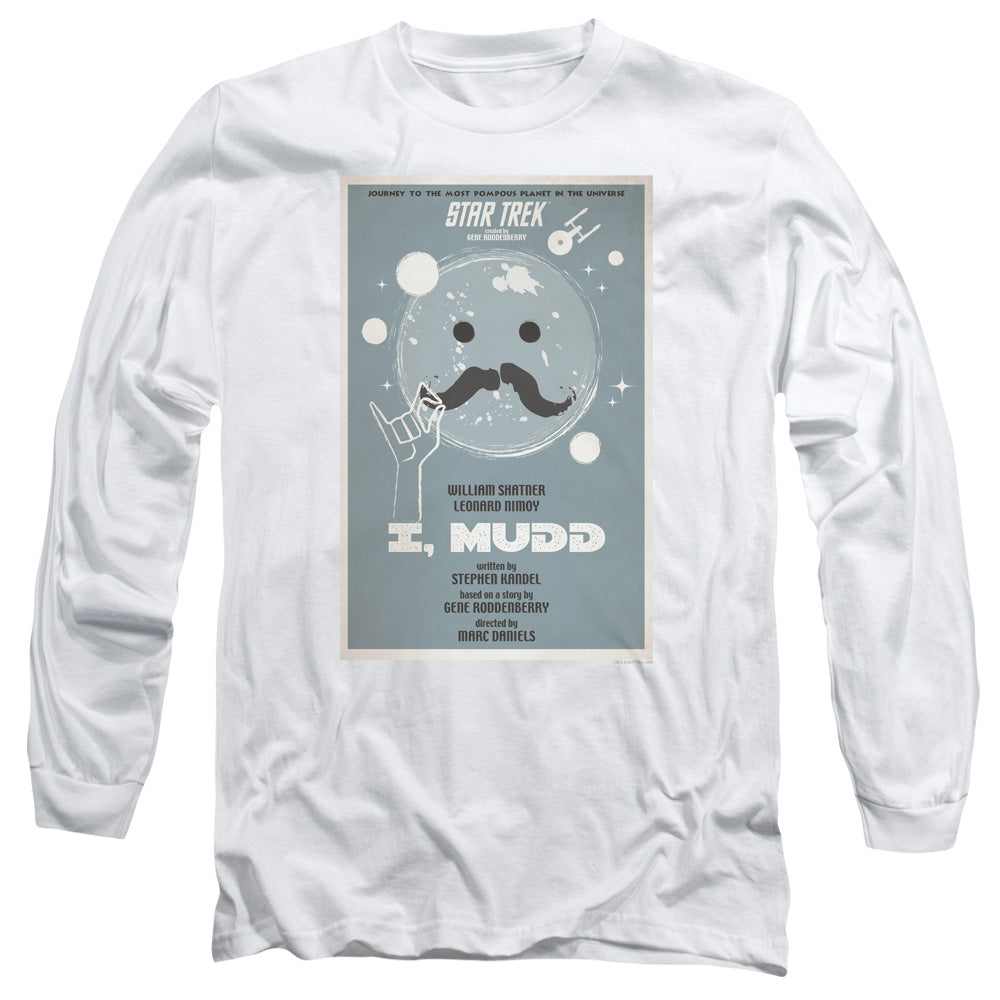 Star Trek Tos Episode 37 Mens Long Sleeve Shirt White Officially Licensed