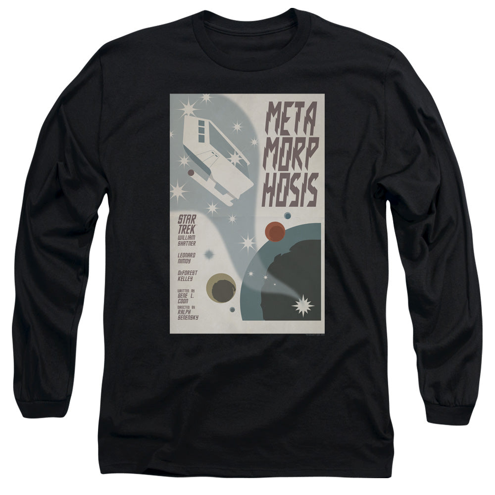Star Trek Tos Episode 38 Mens Long Sleeve Shirt Black Officially Licensed