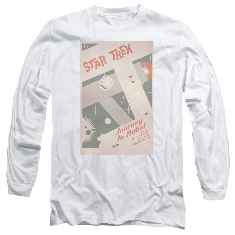 Star Trek Tos Episode 39 Mens Long Sleeve Shirt White Officially Licensed