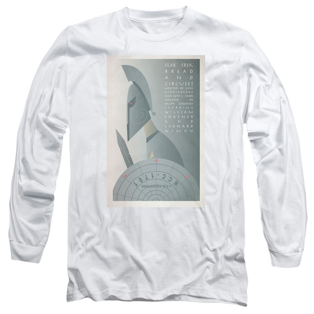 Star Trek Tos Episode 54 Mens Long Sleeve Shirt White Officially Licensed