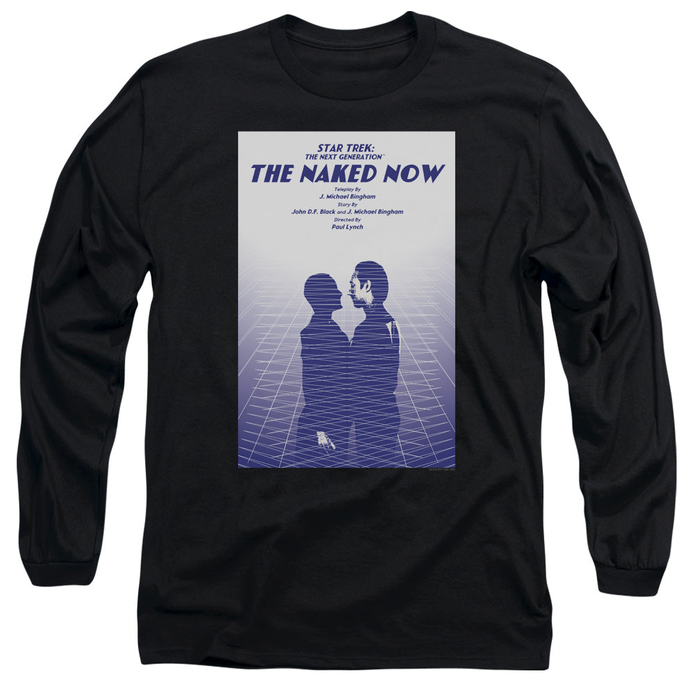 Star Trek Tng Season 1 Episode 3 Mens Long Sleeve Shirt Black Officially Licensed