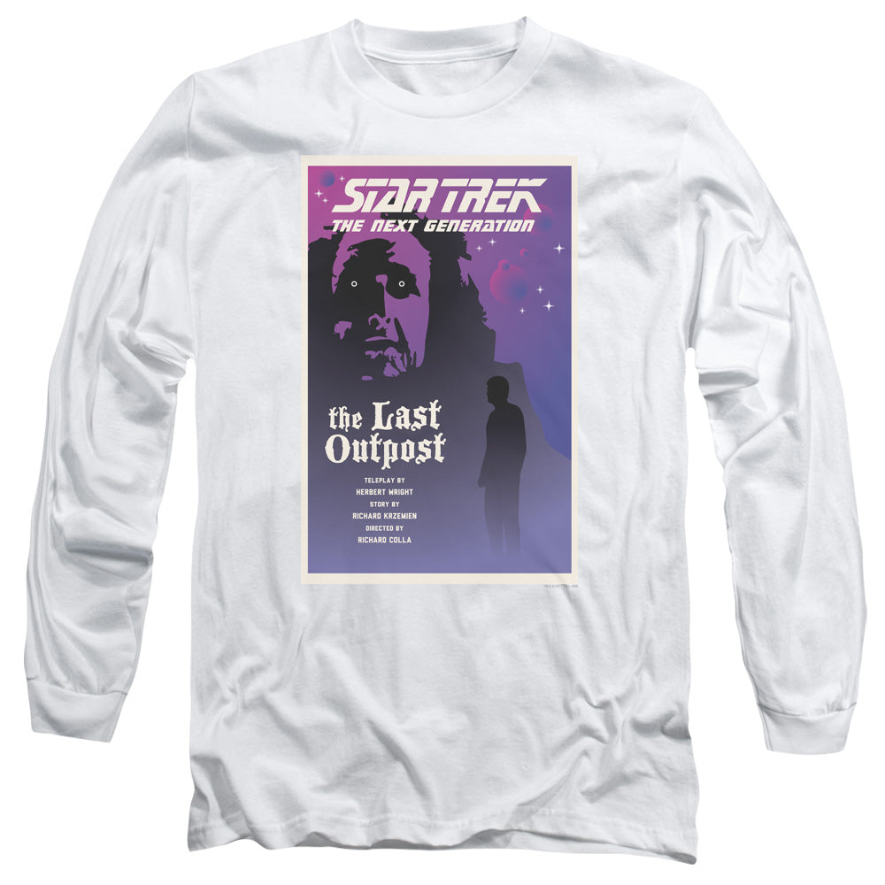 Star Trek Tng Season 1 Episode 5 Mens Long Sleeve Shirt White Officially Licensed