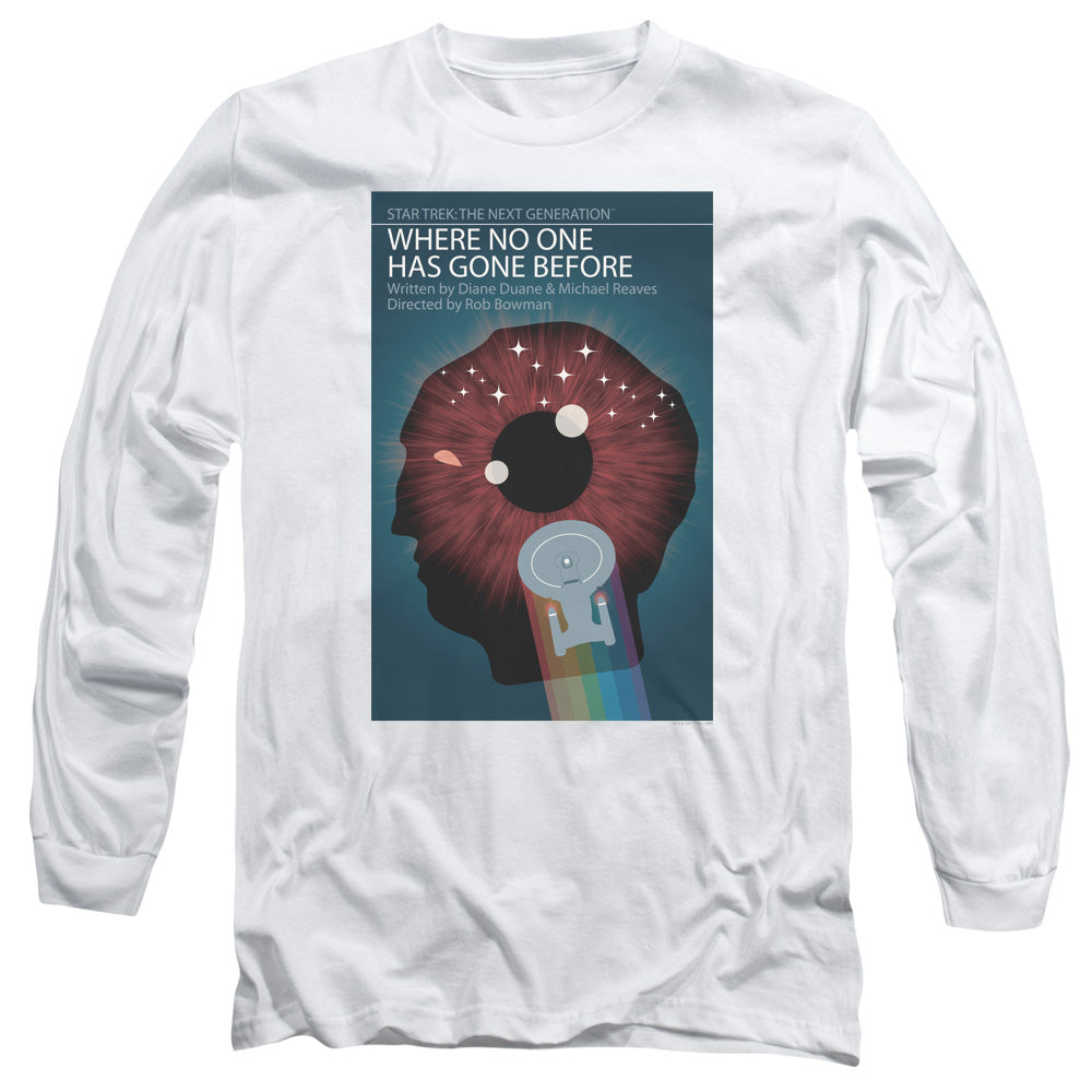 Star Trek Tng Season 1 Episode 6 Mens Long Sleeve Shirt White Officially Licensed