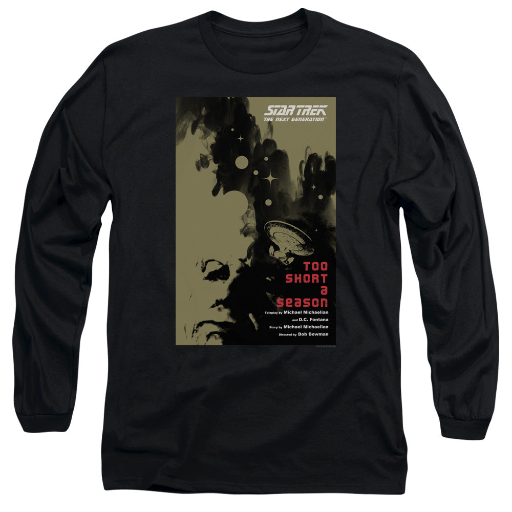 Star Trek Tng Season 1 Episode 16 Mens Long Sleeve Shirt Black Officially Licensed