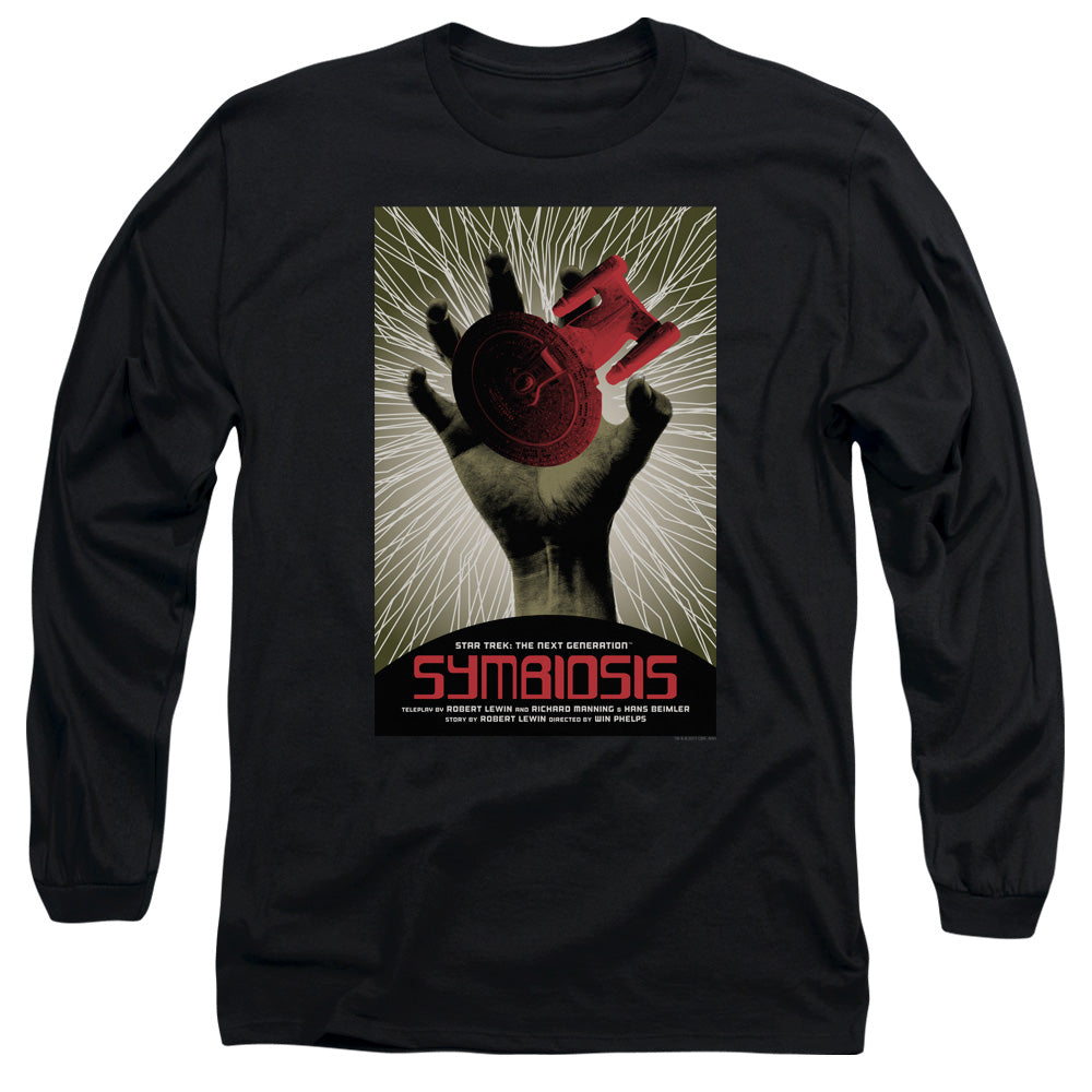 Star Trek Tng Season 1 Episode 22 Mens Long Sleeve Shirt Black Officially Licensed