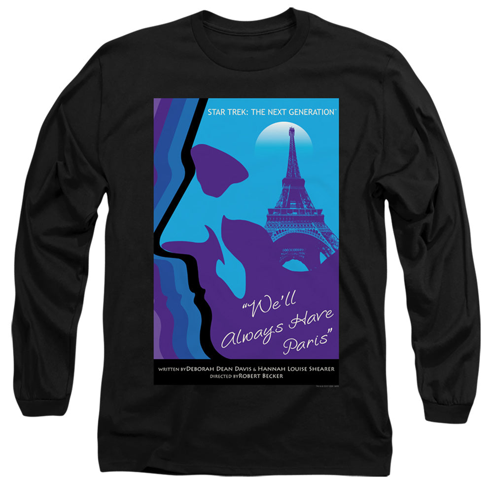 Star Trek Tng Season 1 Episode 24 Mens Long Sleeve Shirt Black Officially Licensed