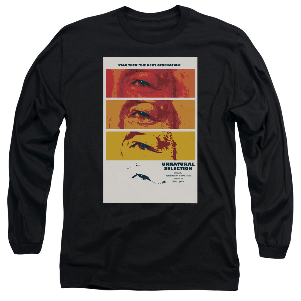 Star Trek Tng Season 2 Episode 7 Mens Long Sleeve Shirt Black Officially Licensed