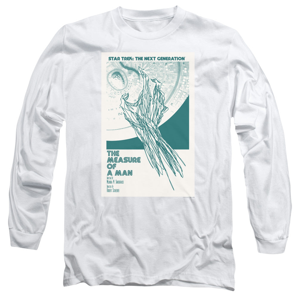 Star Trek Tng Season 2 Episode 9 Mens Long Sleeve Shirt White Officially Licensed