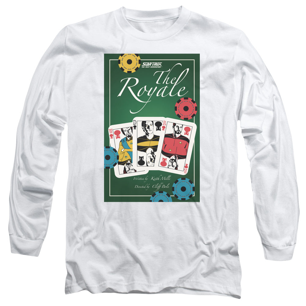 Star Trek Tng Season 2 Episode 12 Mens Long Sleeve Shirt White Officially Licensed