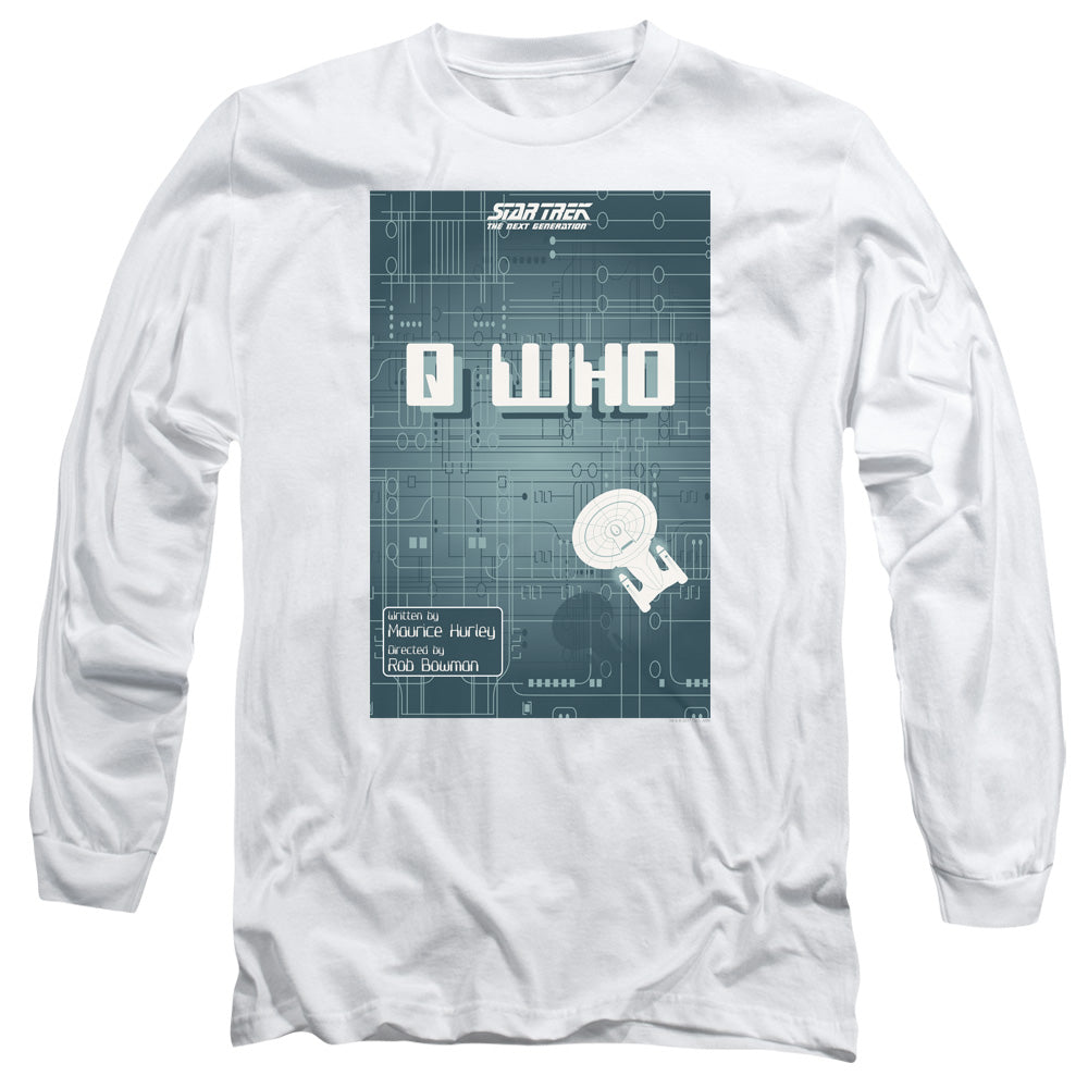 Star Trek Tng Season 2 Episode 16 Mens Long Sleeve Shirt White Officially Licensed