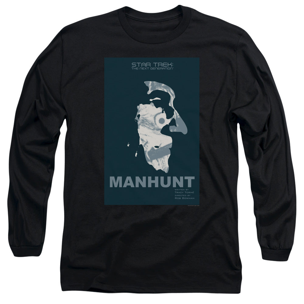Star Trek Tng Season 2 Episode 19 Mens Long Sleeve Shirt Black Officially Licensed