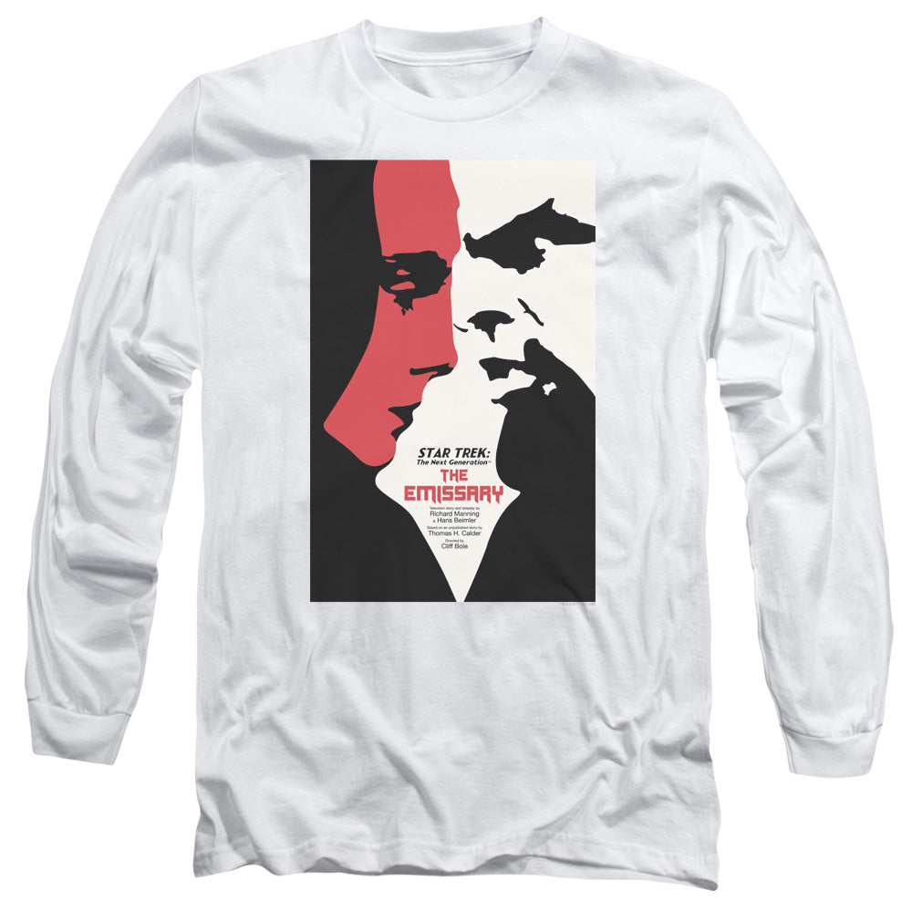 Star Trek Tng Season 2 Episode 20 Mens Long Sleeve Shirt White Officially Licensed
