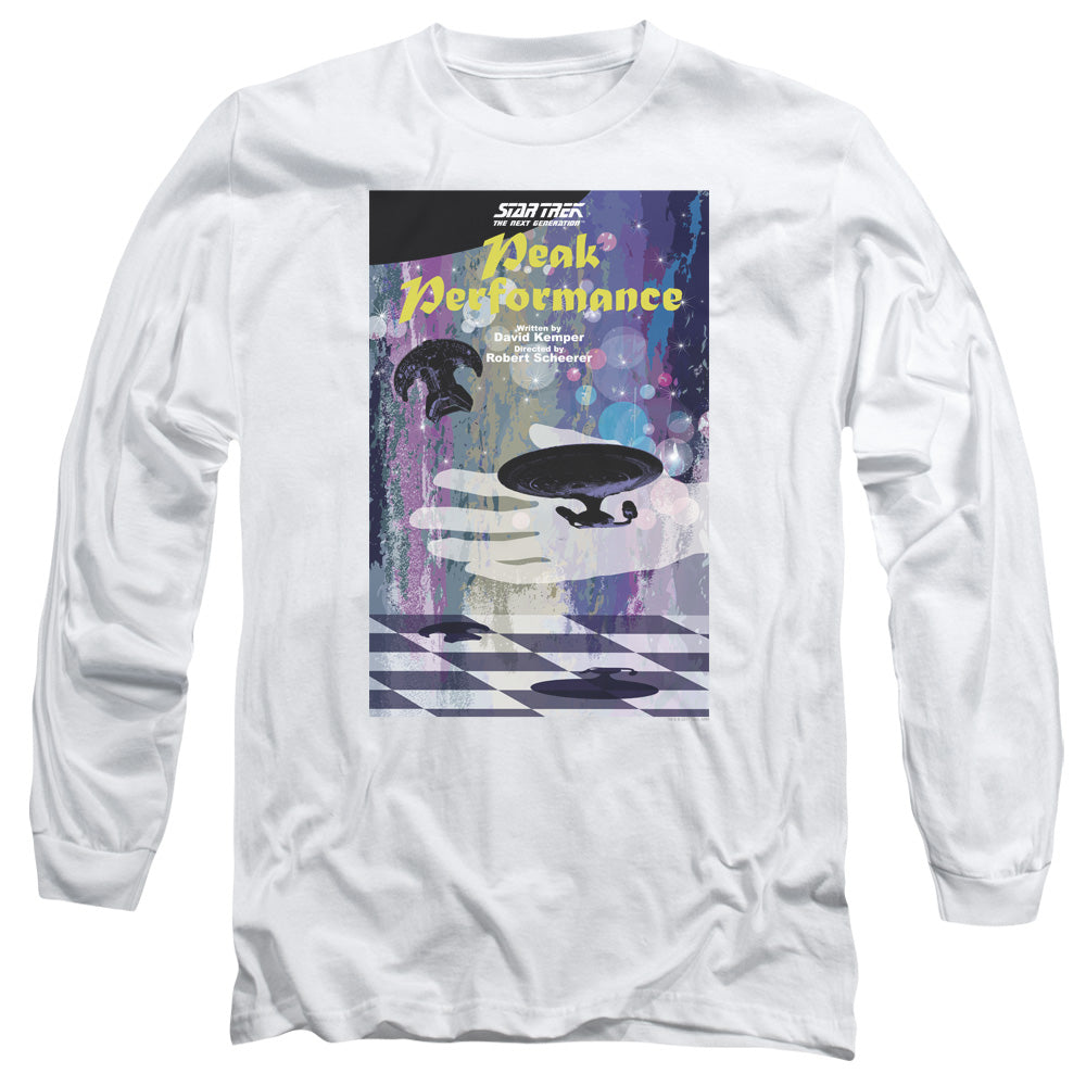 Star Trek Tng Season 2 Episode 21 Mens Long Sleeve Shirt White Officially Licensed
