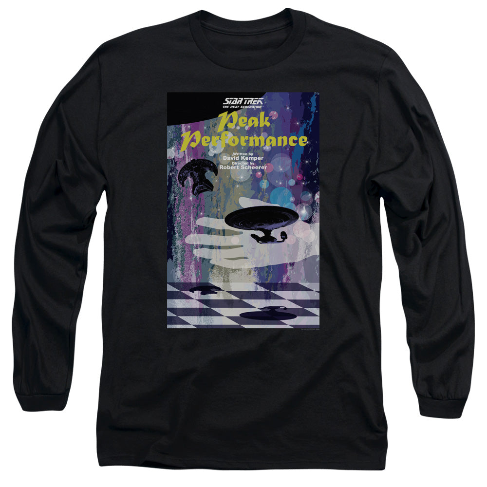 Star Trek Tng Season 2 Episode 21 Mens Long Sleeve Shirt Black Officially Licensed
