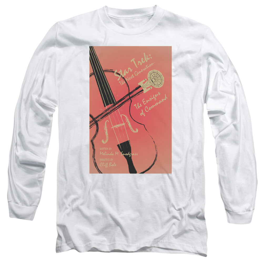 Star Trek Tng Season 3 Episode 2 Mens Long Sleeve Shirt White Officially Licensed