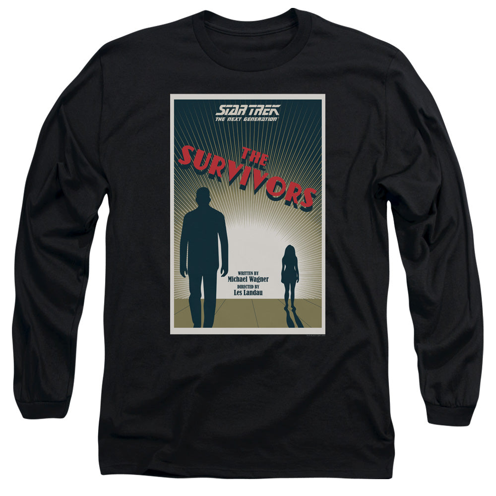 Star Trek Tng Season 3 Episode 3 Mens Long Sleeve Shirt Black Officially Licensed
