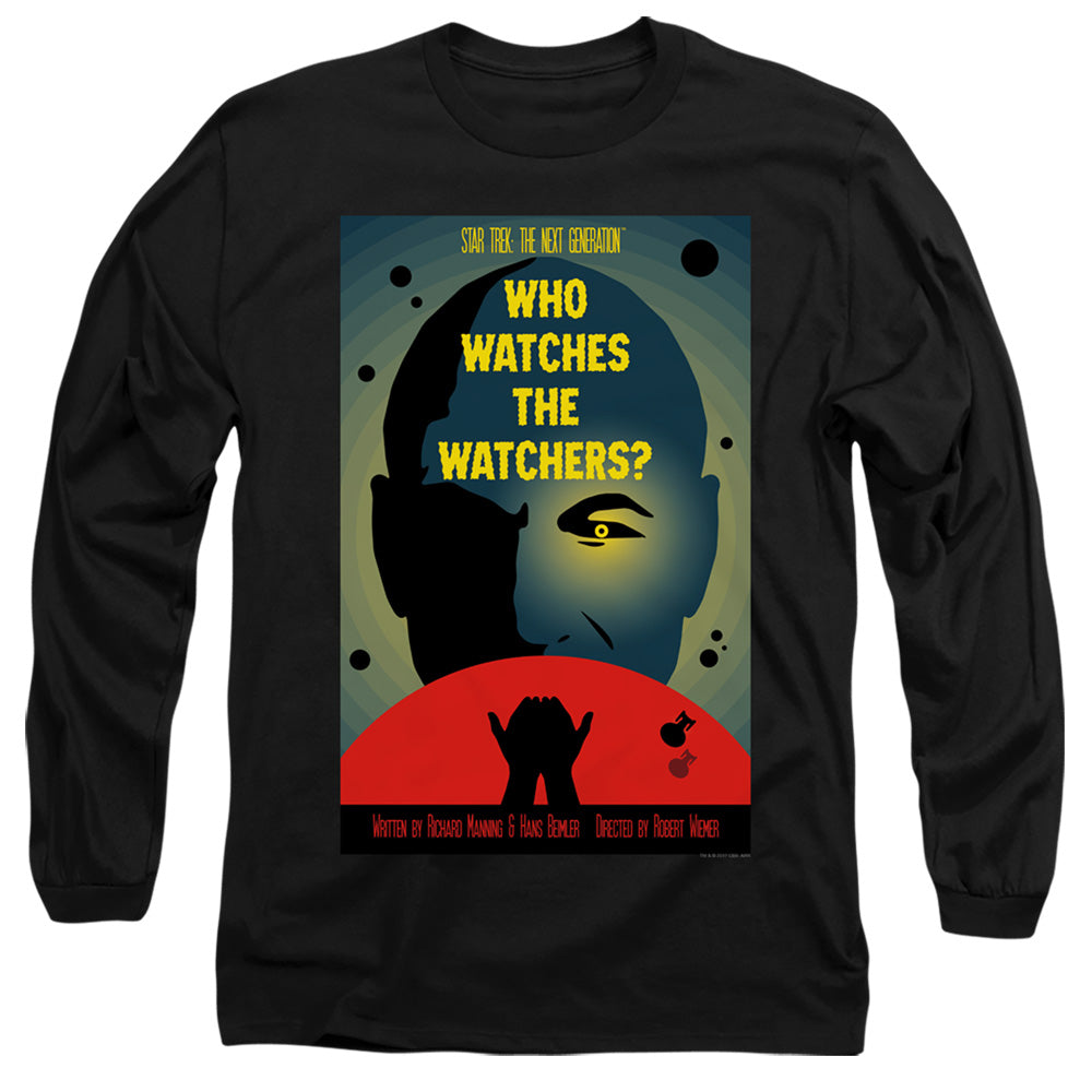 Star Trek Tng Season 3 Episode 4 Mens Long Sleeve Shirt Black Officially Licensed