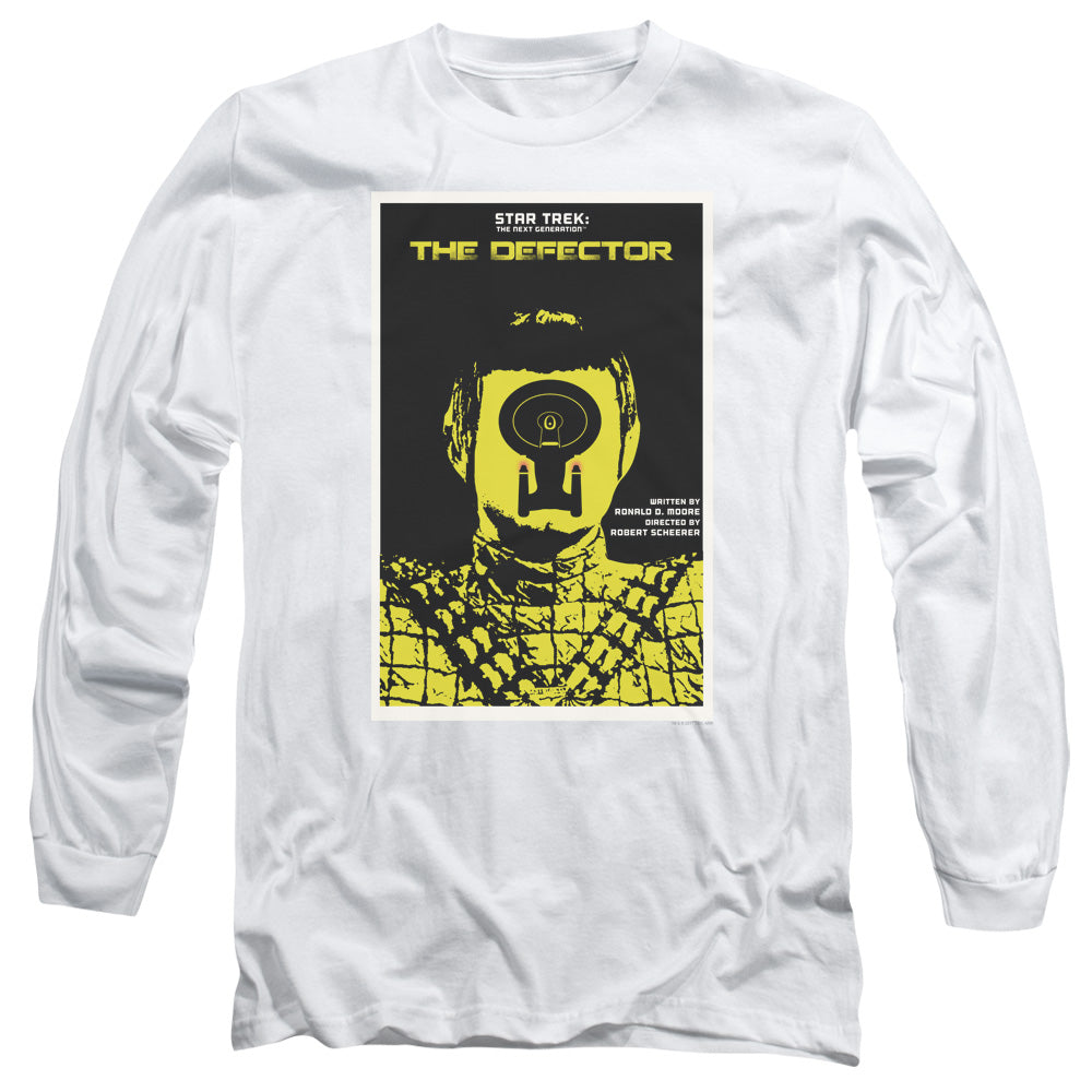 Star Trek Tng Season 3 Episode 10 Mens Long Sleeve Shirt White Officially Licensed