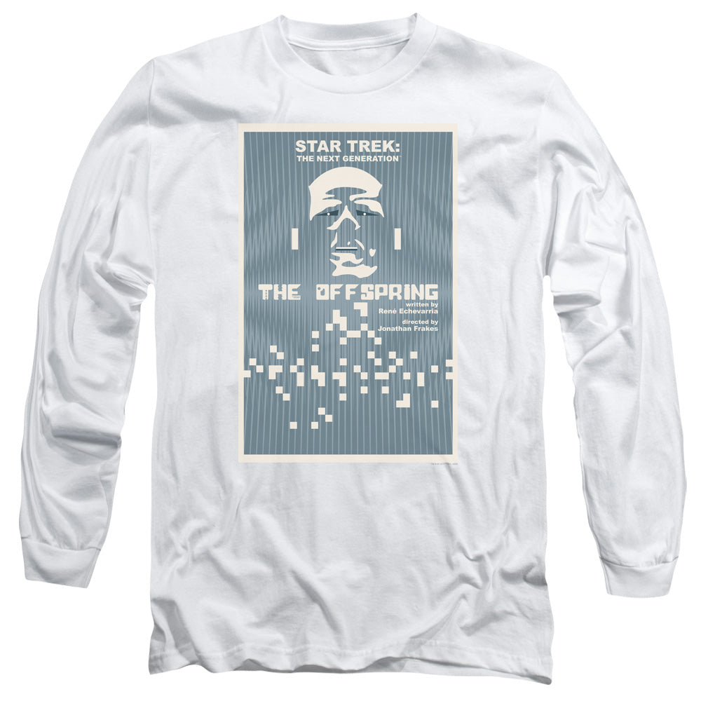 Star Trek Tng Season 3 Episode 16 Mens Long Sleeve Shirt White Officially Licensed