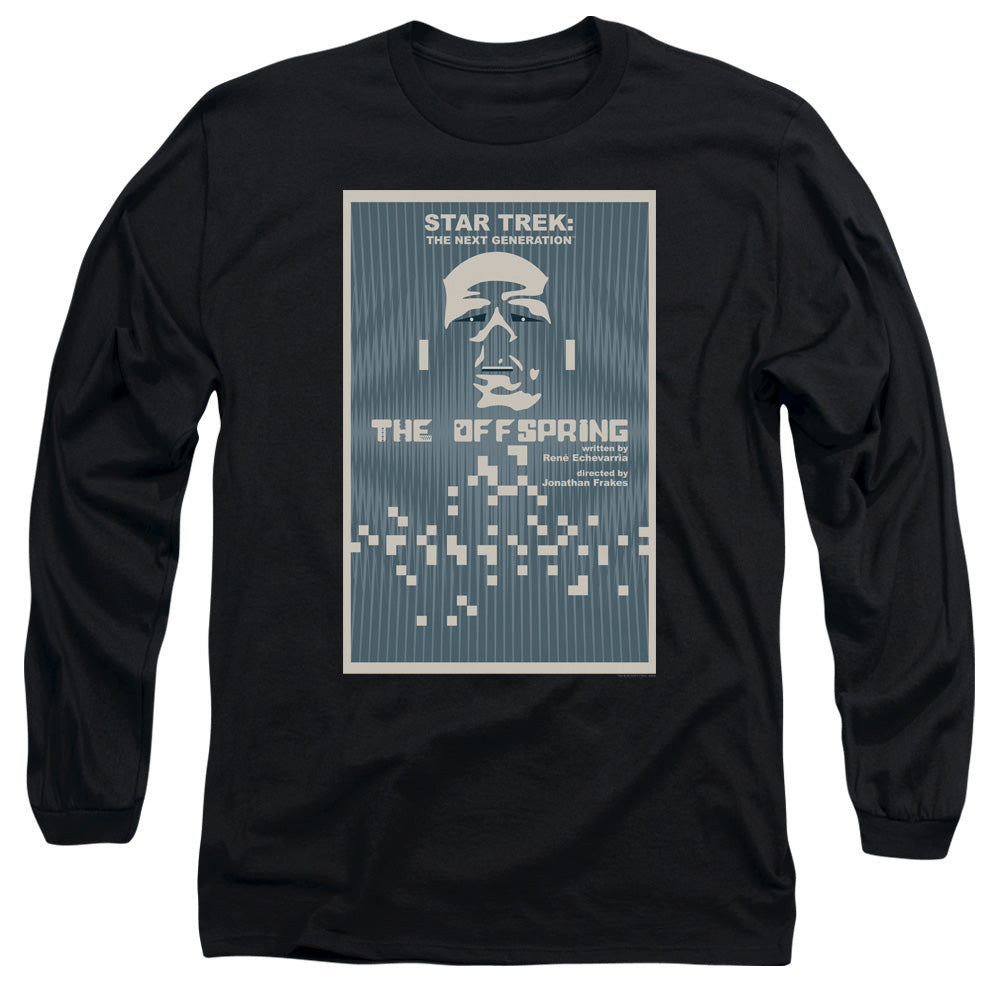Star Trek Tng Season 3 Episode 16 Mens Long Sleeve Shirt Black Officially Licensed