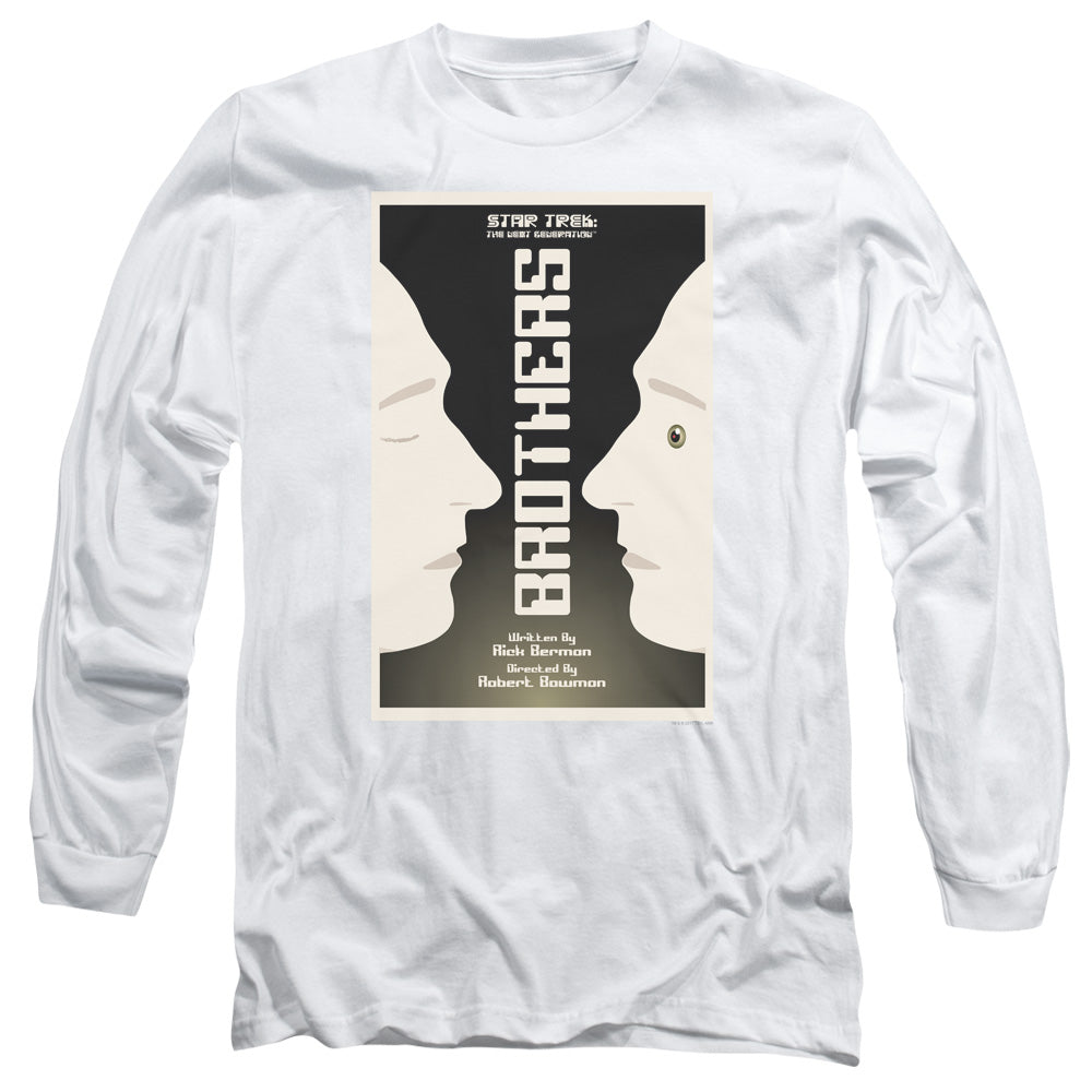 Star Trek Tng Season 4 Episode 3 Mens Long Sleeve Shirt White Officially Licensed