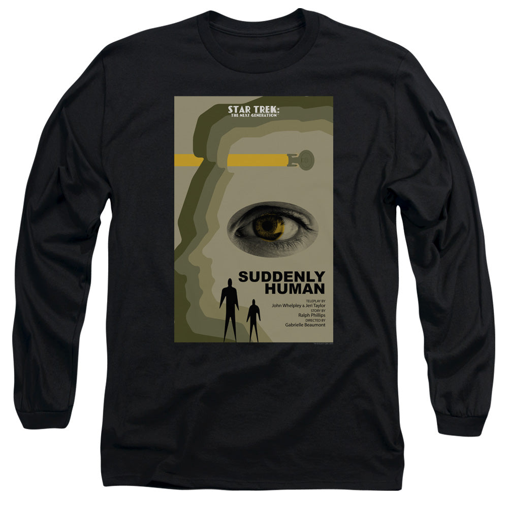 Star Trek Tng Season 4 Episode 4 Mens Long Sleeve Shirt Black Officially Licensed