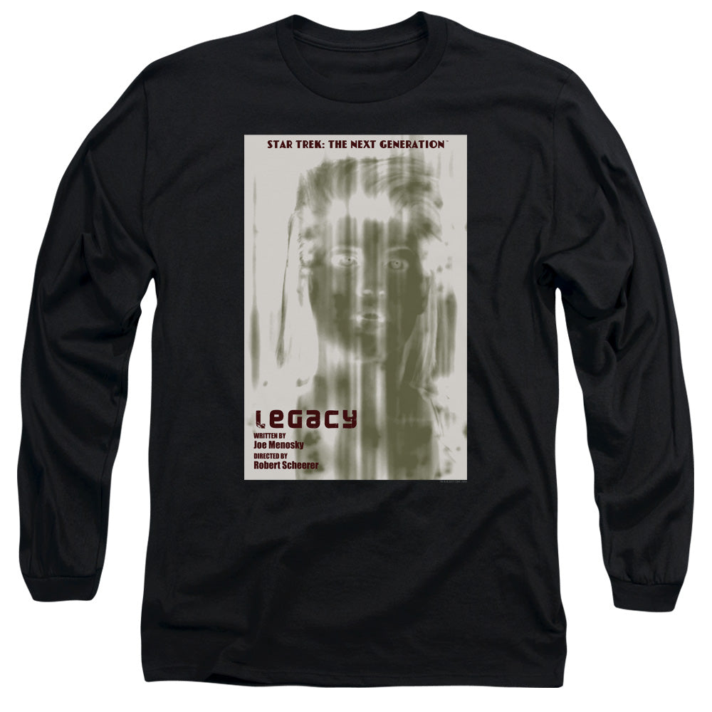 Star Trek Tng Season 4 Episode 6 Mens Long Sleeve Shirt Black Officially Licensed
