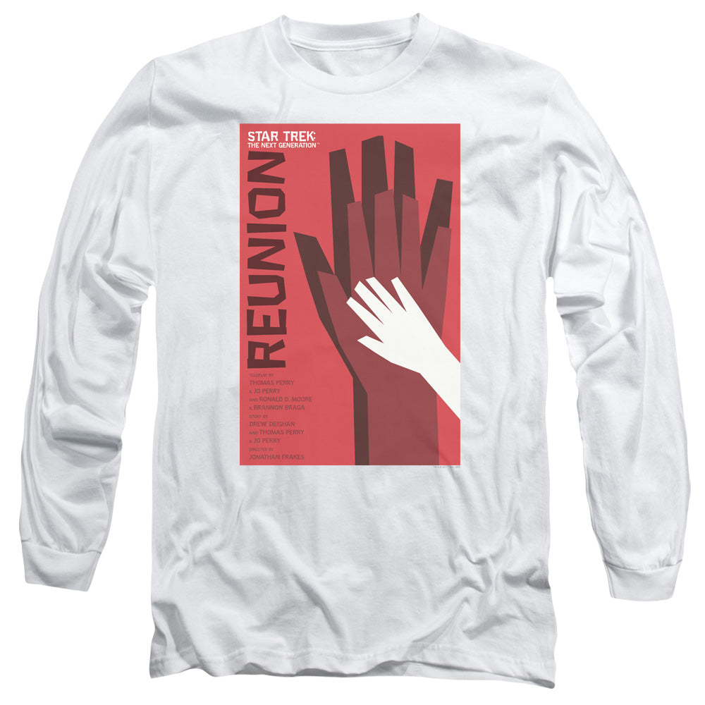Star Trek Tng Season 4 Episode 7 Mens Long Sleeve Shirt White Officially Licensed