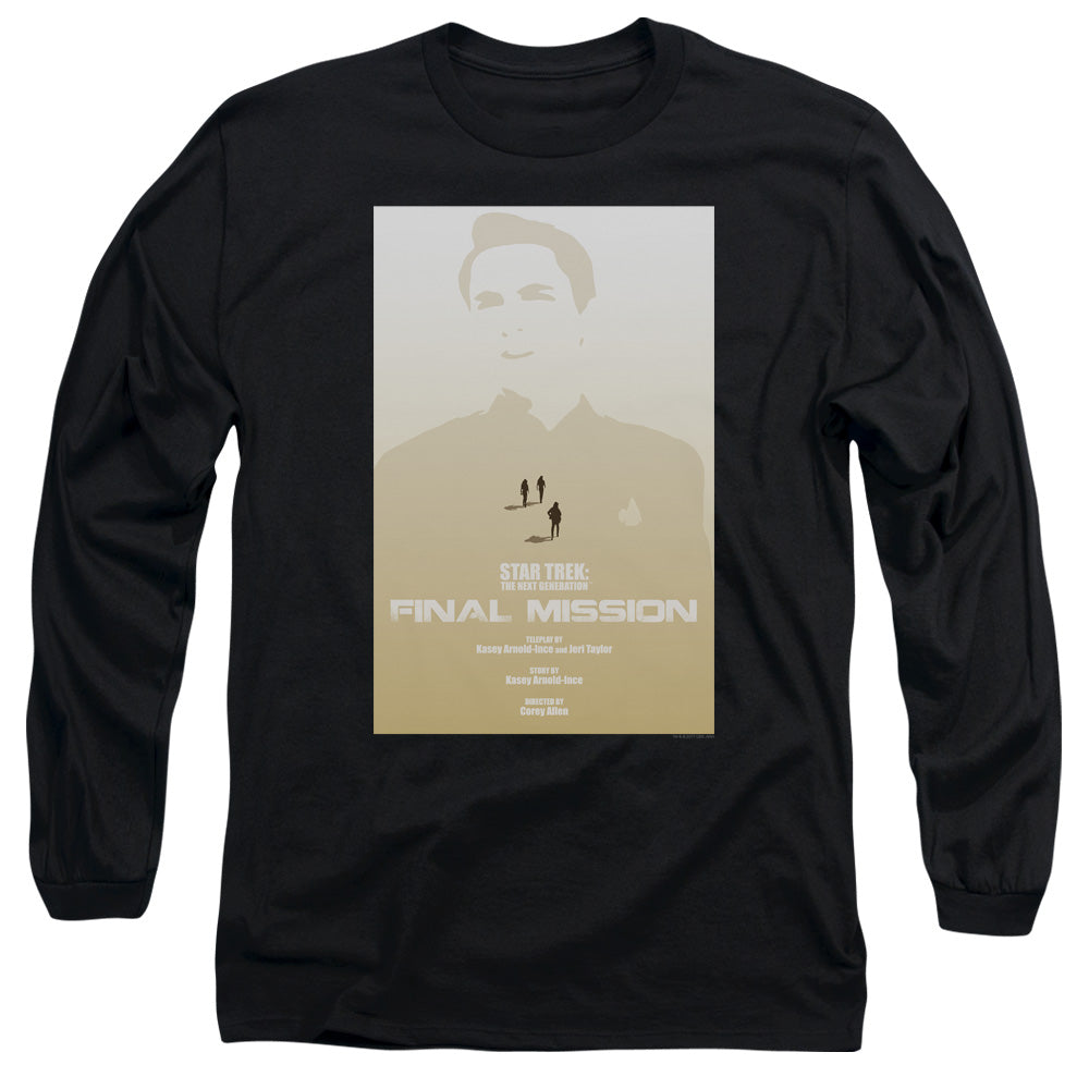 Star Trek Tng Season 4 Episode 9 Mens Long Sleeve Shirt Black Officially Licensed