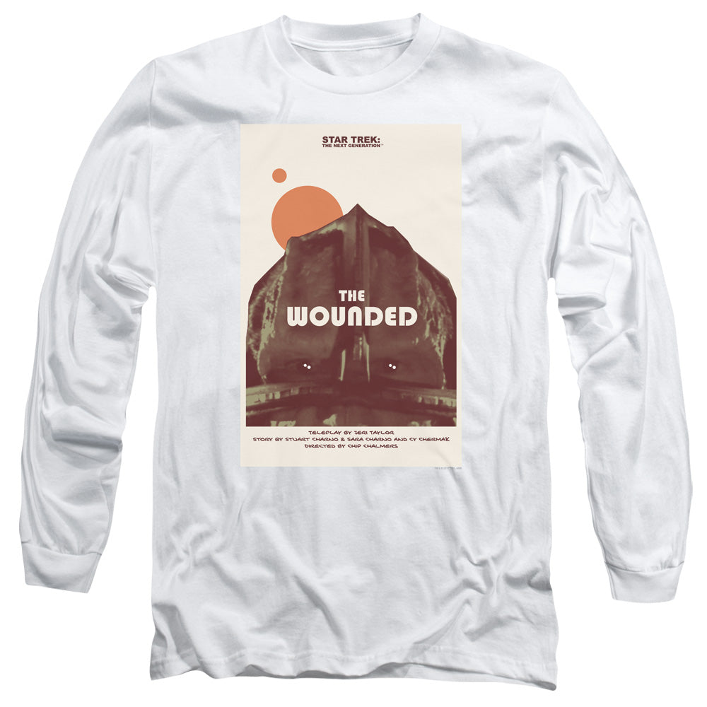 Star Trek Tng Season 4 Episode 12 Mens Long Sleeve Shirt White Officially Licensed