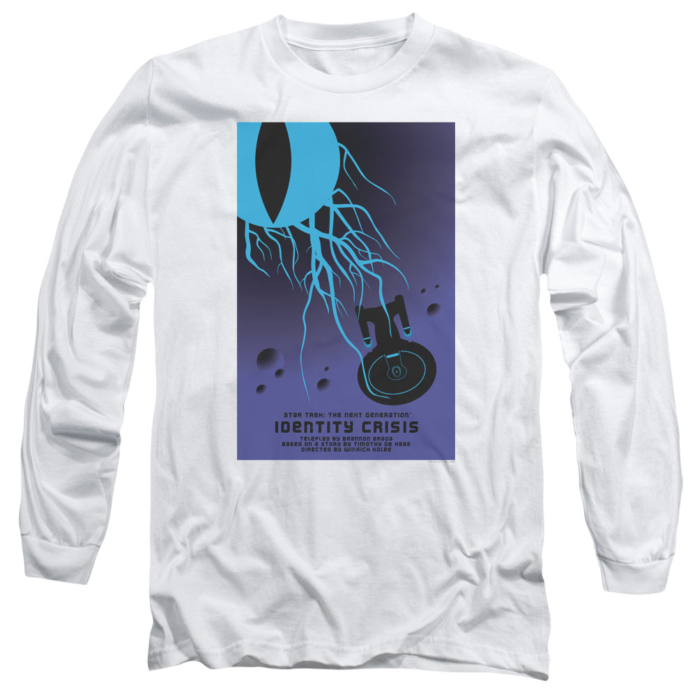 Star Trek Tng Season 4 Episode 18 Mens Long Sleeve Shirt White Officially Licensed