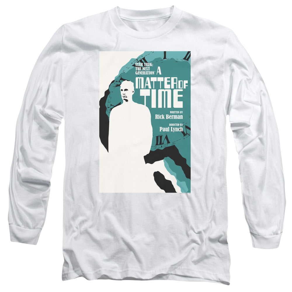 Star Trek Tng Season 5 Episode 9 Mens Long Sleeve Shirt White Officially Licensed
